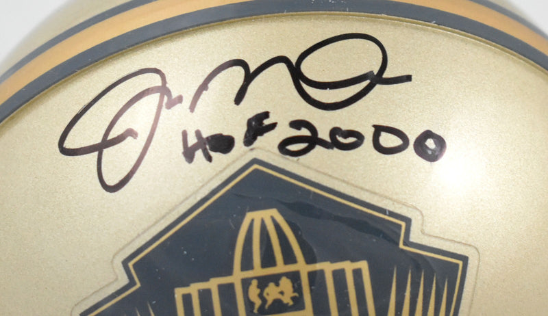 Joe Montana Signed NFL Gold Hall of Fame Mini Helmet