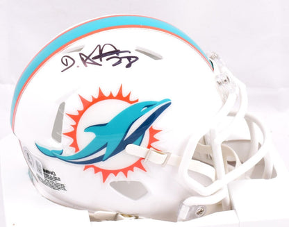De'Von Achane Autographed Miami Dolphins Speed Mini Helmet