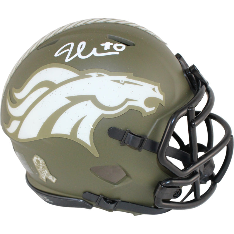 Jonathon Cooper Autographed Denver Broncos 2022 Salute to Service Mini Helmet