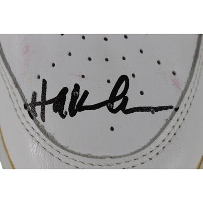 Hakeem Olajuwon Signed Houston Rockets Black Etonic Shoe
