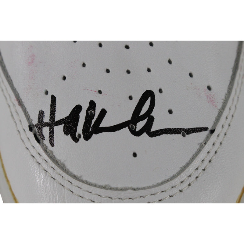 Hakeem Olajuwon Signed Houston Rockets Black Etonic Shoe