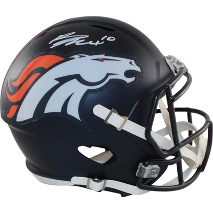 Bo Nix Signed Denver Broncos Full Size Replica Helmet