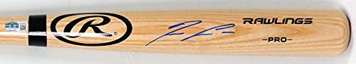 Ronald Acuna Jr. Autographed Blonde Pro Baseball Bat
