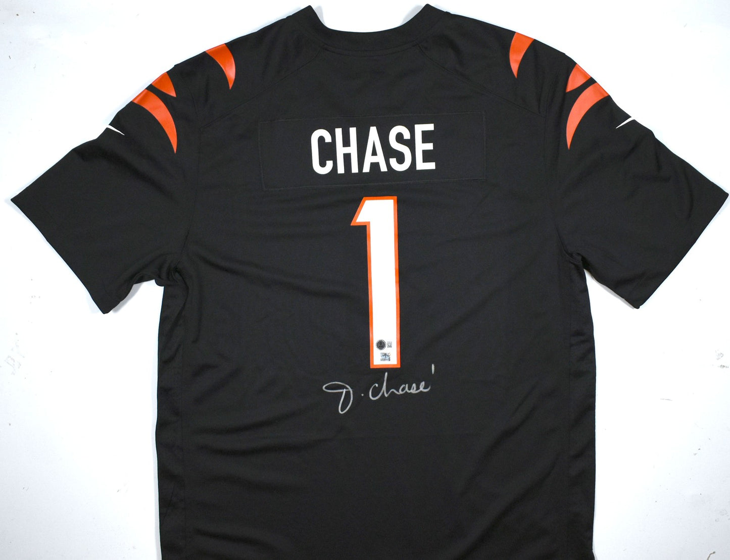 Ja'Marr Chase Autographed Cincinnati Bengals Black Nike Jersey