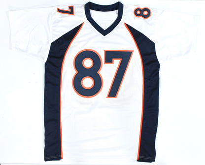 Ed McCaffrey Signed Denver Broncos Custom Jersey - White