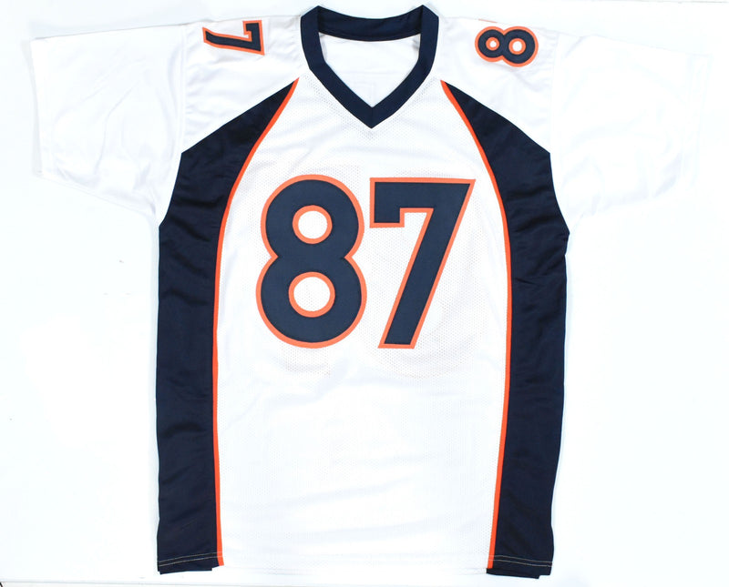 Ed McCaffrey Signed Denver Broncos Custom Jersey - White