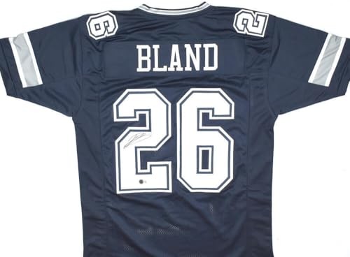 DaRon Bland Autographed Dallas Cowboys Custom Blue Jersey