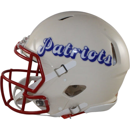 Darrelle Revis Signed New England Patriots Full Size Authentic Retro Helmet