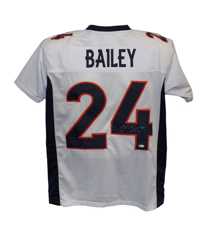 Champ Bailey Signed Denver Broncos Custom Jersey - White