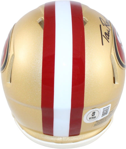Tom Rathman San Francisco 49ers Autographed Mini Helmet Beckett
