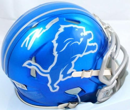D'Andre Swift Signed Detroit Lions Flash Speed Mini Helmet