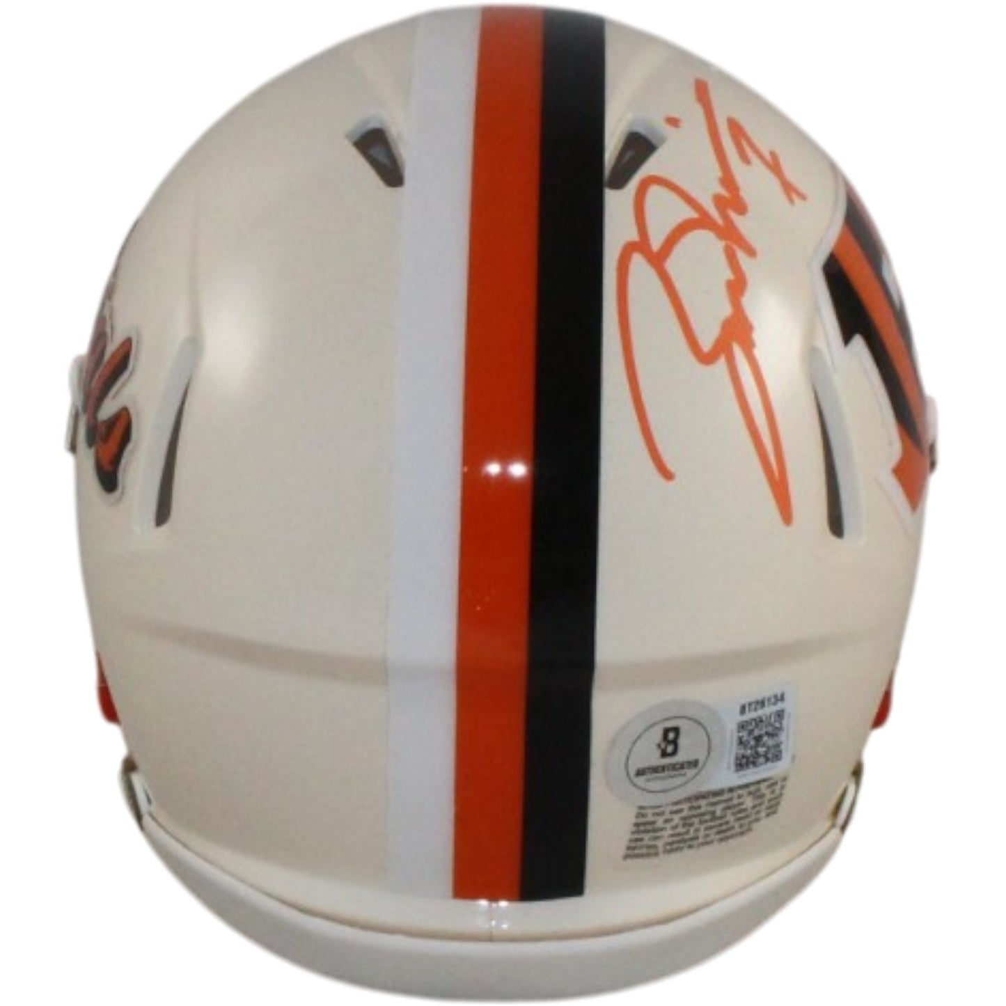 Boomer Esiason Autographed Cincinnati Bengals Retro Mini Helmet