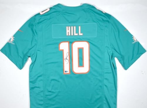 Tyreek Hill Signed Miami Dolphins Nike Teal Jersey