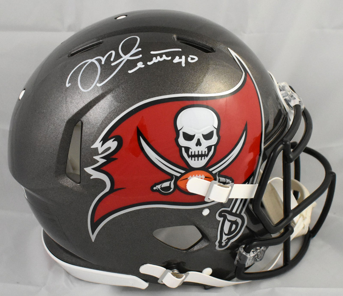 Mike Alstott Signed Tampa Bay Buccaneers Full Size Speed Authentic Helmet