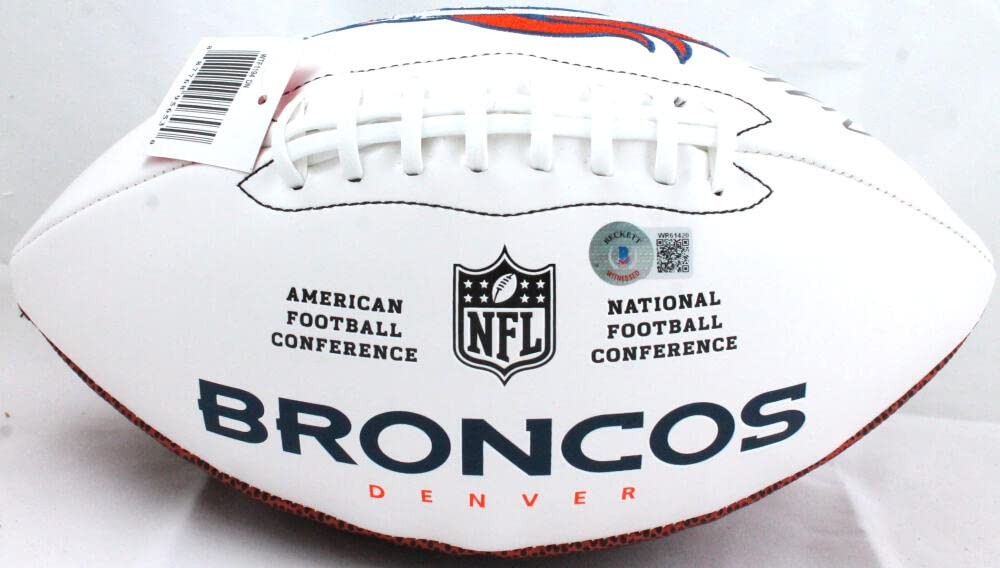 John Lynch Autographed Denver Broncos Wilson Logo Football