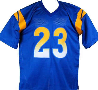 Cam Akers Signed Los Angeles Rams Custom Blue & Yellow Jersey