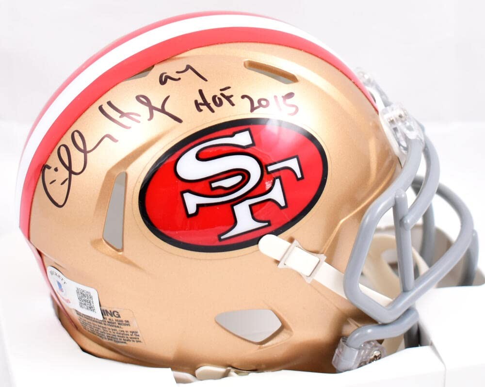 Charles Haley Signed San Francisco 49ers Black Speed Mini Helmet HOF