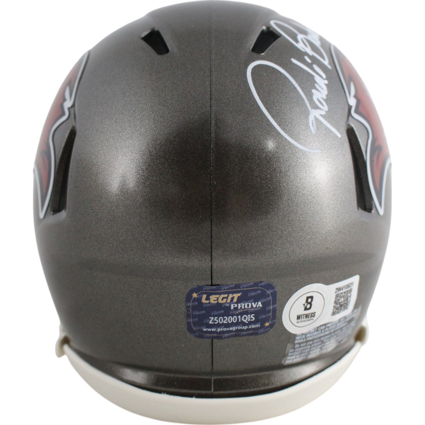Ronde Barber Autographed Tampa Bay Buccaneers Throwback Mini Helmet