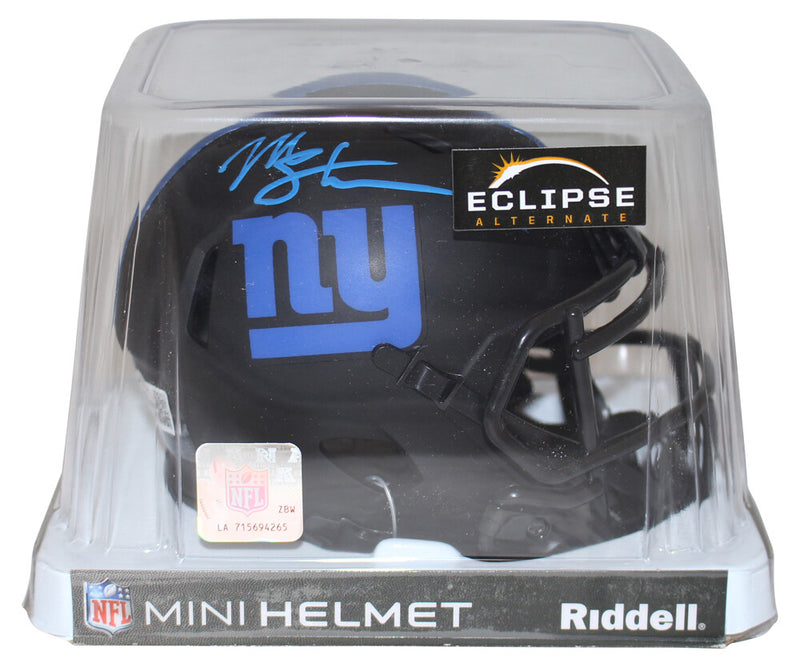 Michael Strahan Signed New York Giants Eclipse Mini Helmet Beckett BAS
