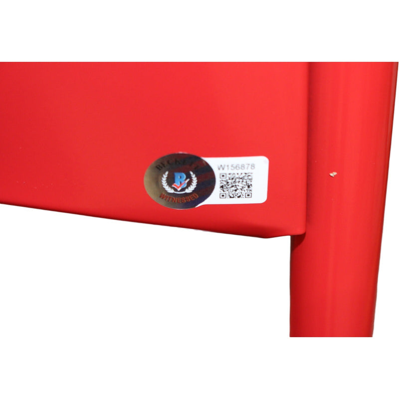 Bobby Knight Autographed Indiana Hoosiers Red Folding Chair (BAS)