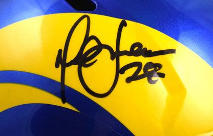 Marshall Faulk Autographed St. Louis Rams Full Size Speed Helmet