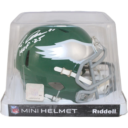 Eric Allen Philadelphia Eagles Autographed Throwback Mini Helmet HOF 25