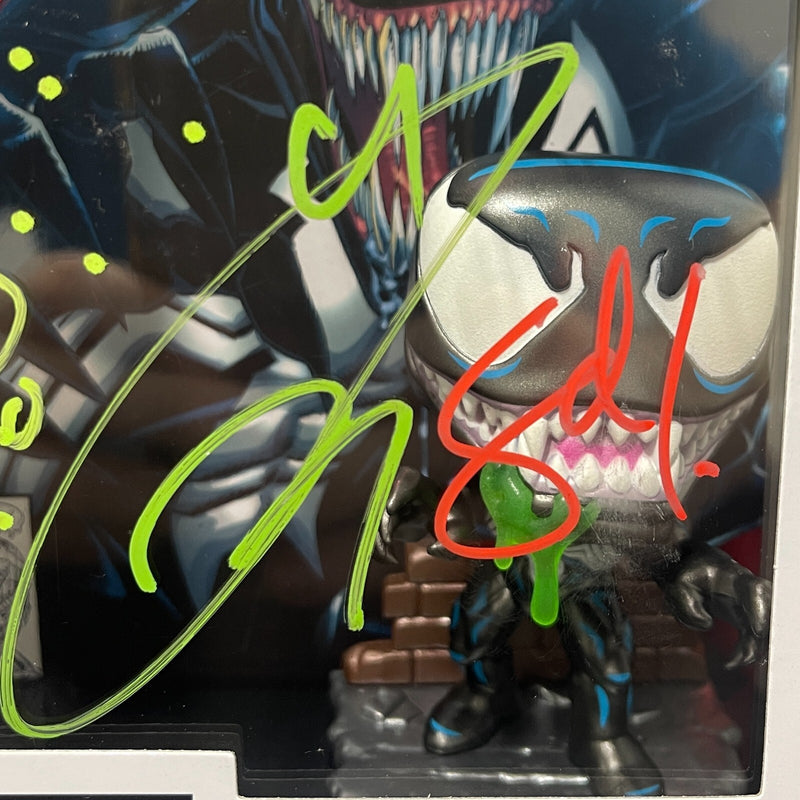 Tom Hardy Signed Venom Funko Pop with Sam De La Rosa Sketch