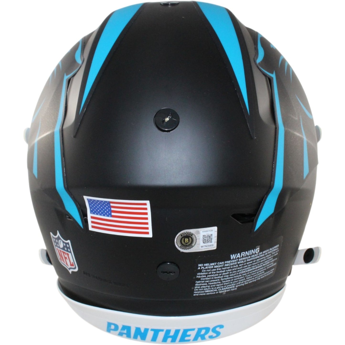 Luke Kuechly Autographed Carolina Panthers Full Size SpeedFlex Alternate Helmet