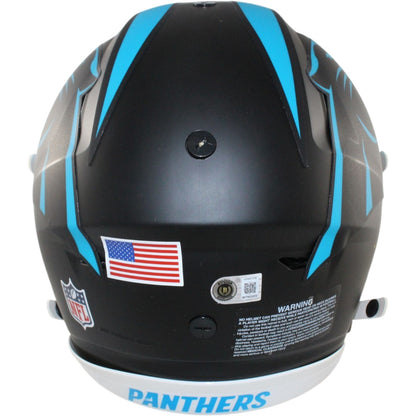 Luke Kuechly Autographed Carolina Panthers Full Size SpeedFlex Alternate Helmet