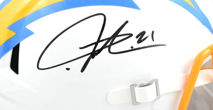 LaDainian Tomlinson Autographed Los Angeles Chargers Full Size Speed Helmet
