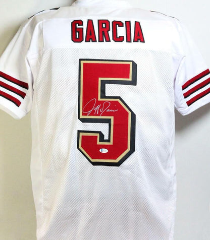 Jeff Garcia Autographed White Custom Football Jersey