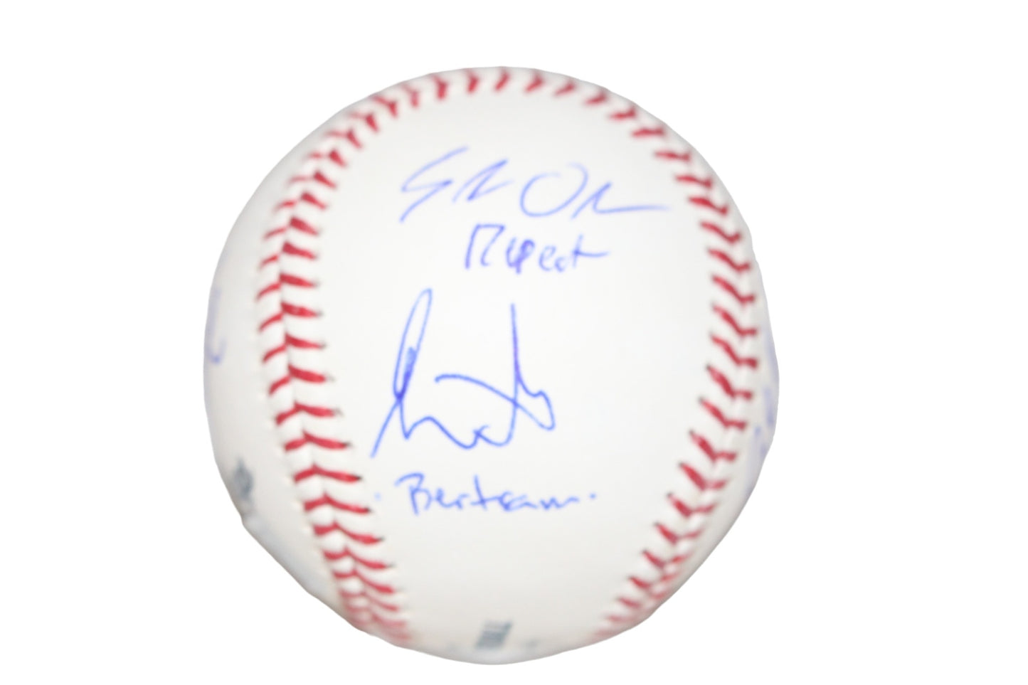 The Sandlot Cast Signed Logo Baseball Tom Guiry & Patrick Renna BAS
