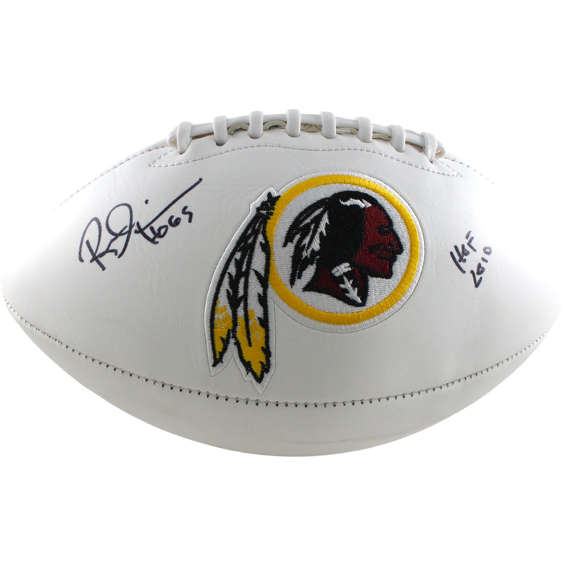 Russ Grimm Autographed Washington Redskins Logo Football (HOF Inscribed)