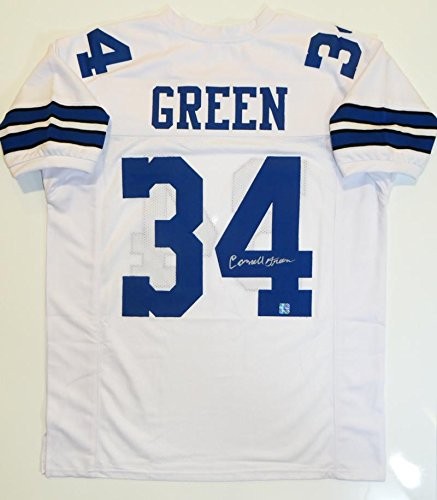 Cornell Green Signed Dallas Cowboys Custom White Football Jersey