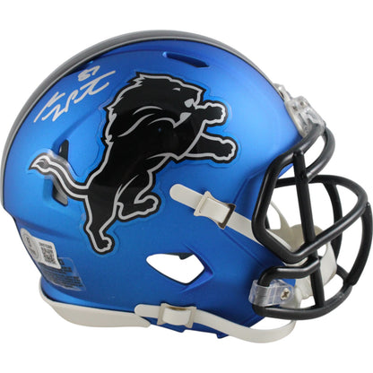 Sam LaPorta Autographed Detroit Lions 2024 Alternate Mini Helmet