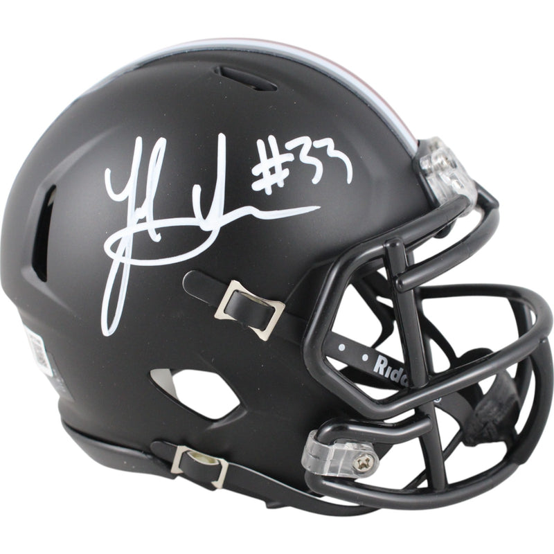 Jack Sawyer Autographed Ohio State Buckeyes Black Speed Mini Helmet