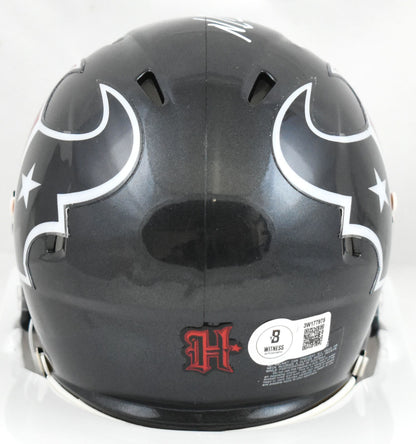 Nico Collins Signed Houston Texans Speed Mini Helmet