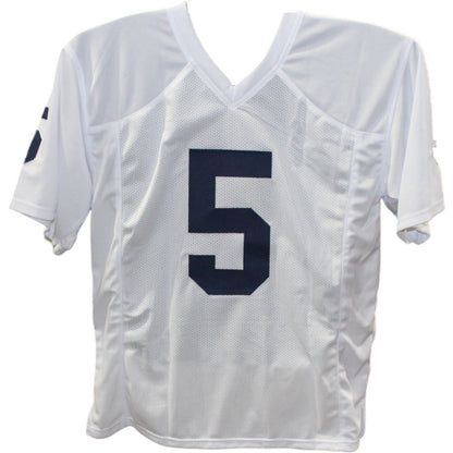 Jahan Dotson Signed Penn State College Style White Jersey (Beckett)