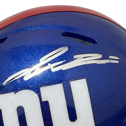 Jaxson Dart Signed New York Giants Speed Mini Helmet Fanatics COA