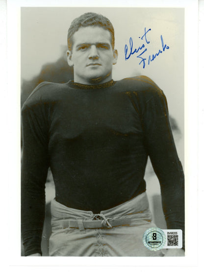 Clint Frank Autographed Yale Bulldogs 5x7 Photo
