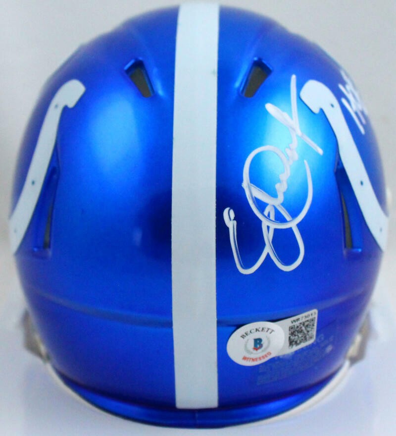 Eric Dickerson Signed Indianapolis Colts Flash Speed Mini Helmet HOF