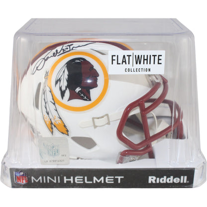 Darrell Green Autographed Washington Redskins Flat White Mini Helmet