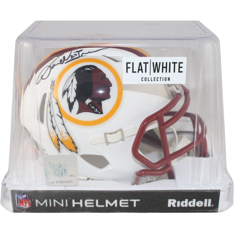Darrell Green Autographed Washington Redskins Flat White Mini Helmet