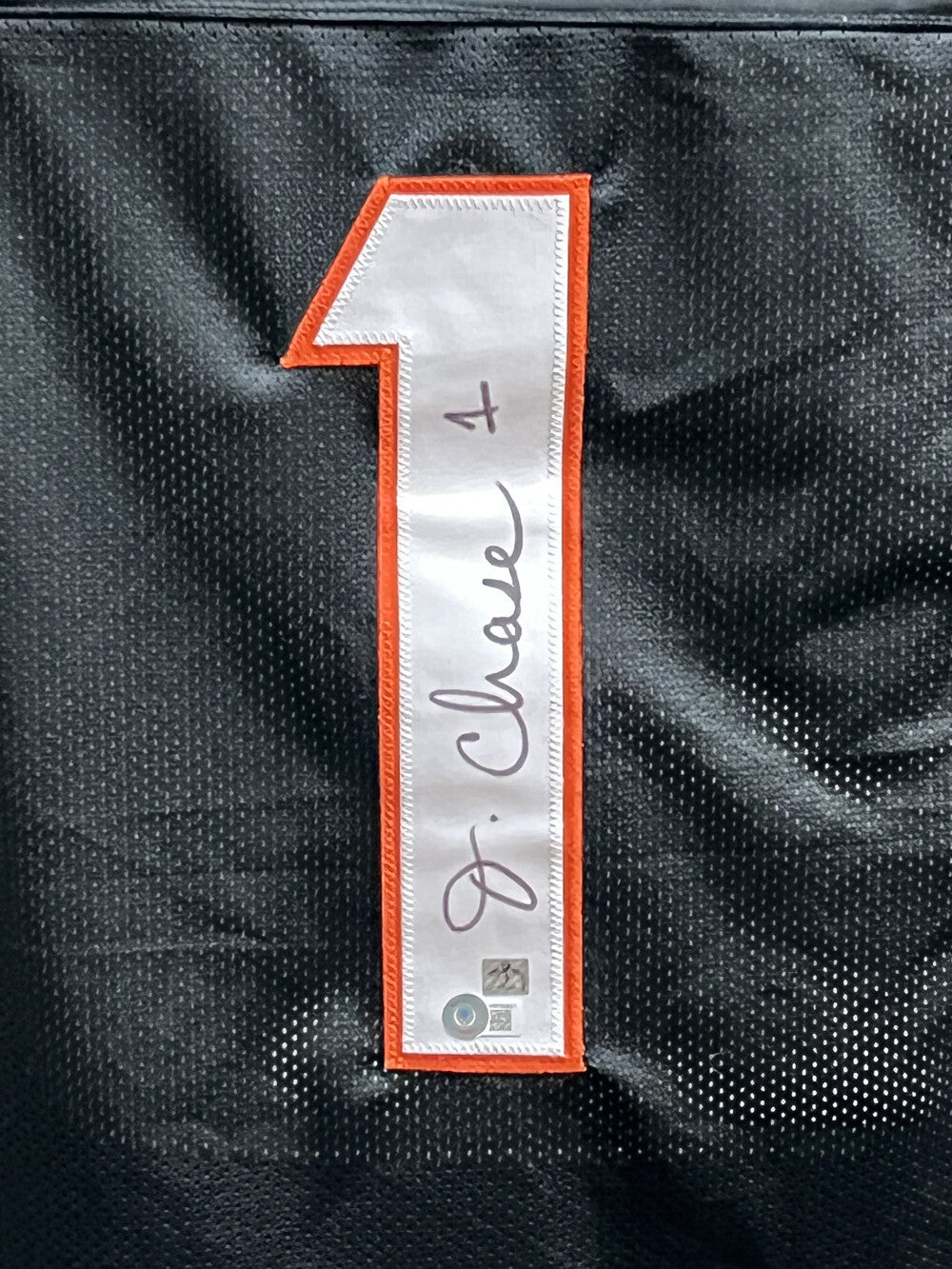 Ja'Marr Chase Autographed Black Pro Style Jersey