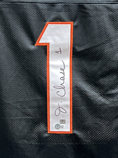 Ja'Marr Chase Autographed Black Pro Style Jersey