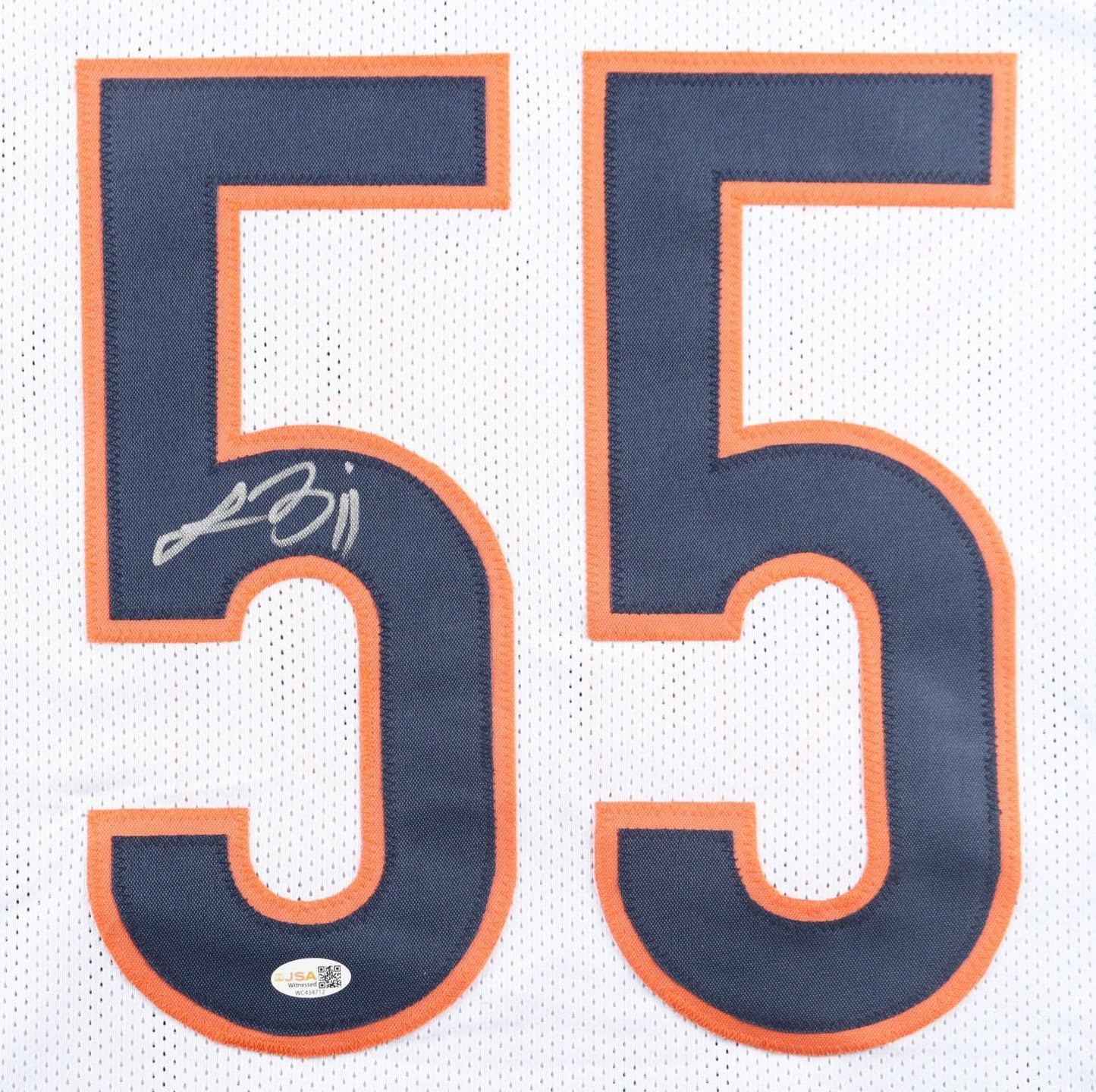 Lance Briggs Signed Chicago Bears Custom White Football Jersey