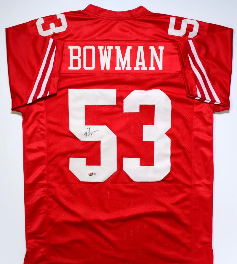 NaVorro Bowman Autographed Custom Red Jersey