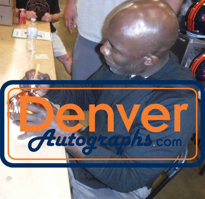 Terrell Davis Signed Denver Broncos Flash Mini Helmet (HOF Inscription)