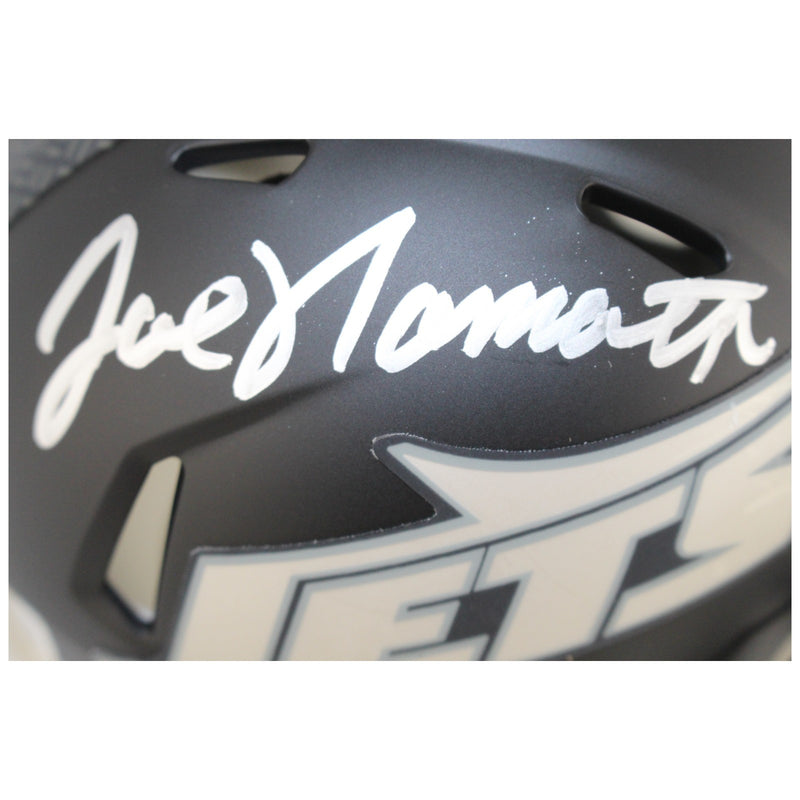 Joe Namath Autographed New York Jets Rivalries Mini Helmet