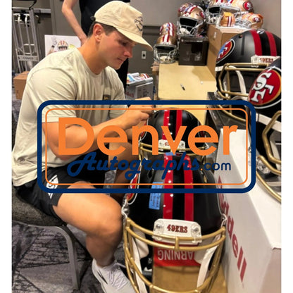 Brock Purdy Signed San Francisco 49ers Rivalries Helmet Proline